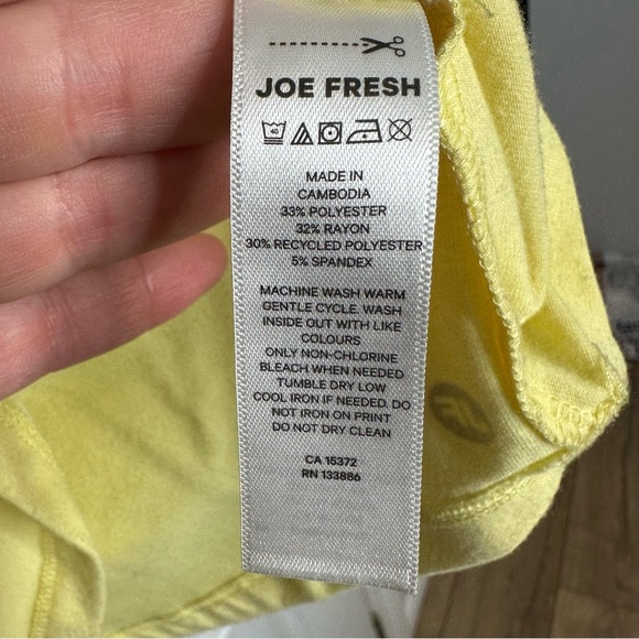 Joe Fresh Tank Top Yellow Size Extra Large - Picture 7 of 16